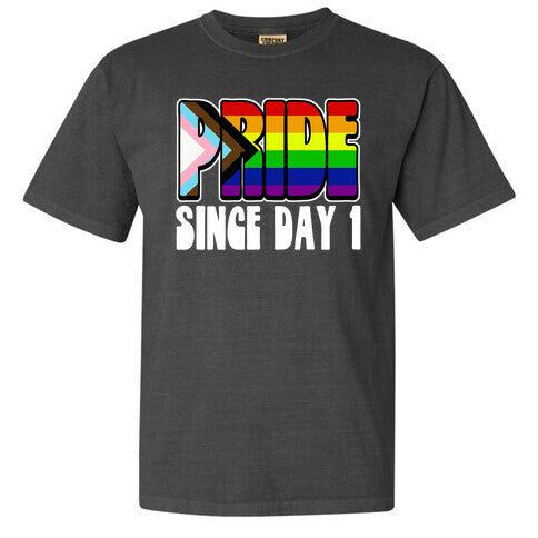 Pride Since Day 1 Comfort Colors Heavyweight Tee